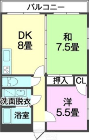 石嶺駅 徒歩15分 2階の物件間取画像